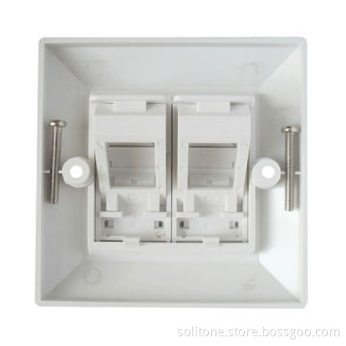 Faceplate in 86 Type and 2- Port, Made of PC or ABS Material,New products